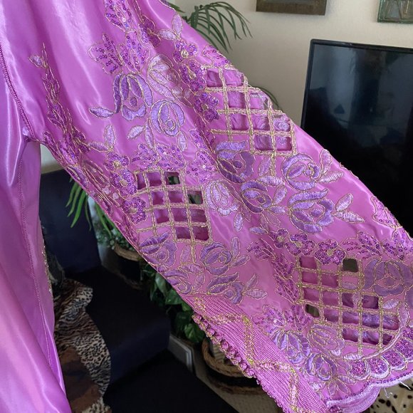 TRADITIONAL WEDDING KAFTAN WITH SCARF/COSPLAY/HALLOWEEN - Picture 6 of 10